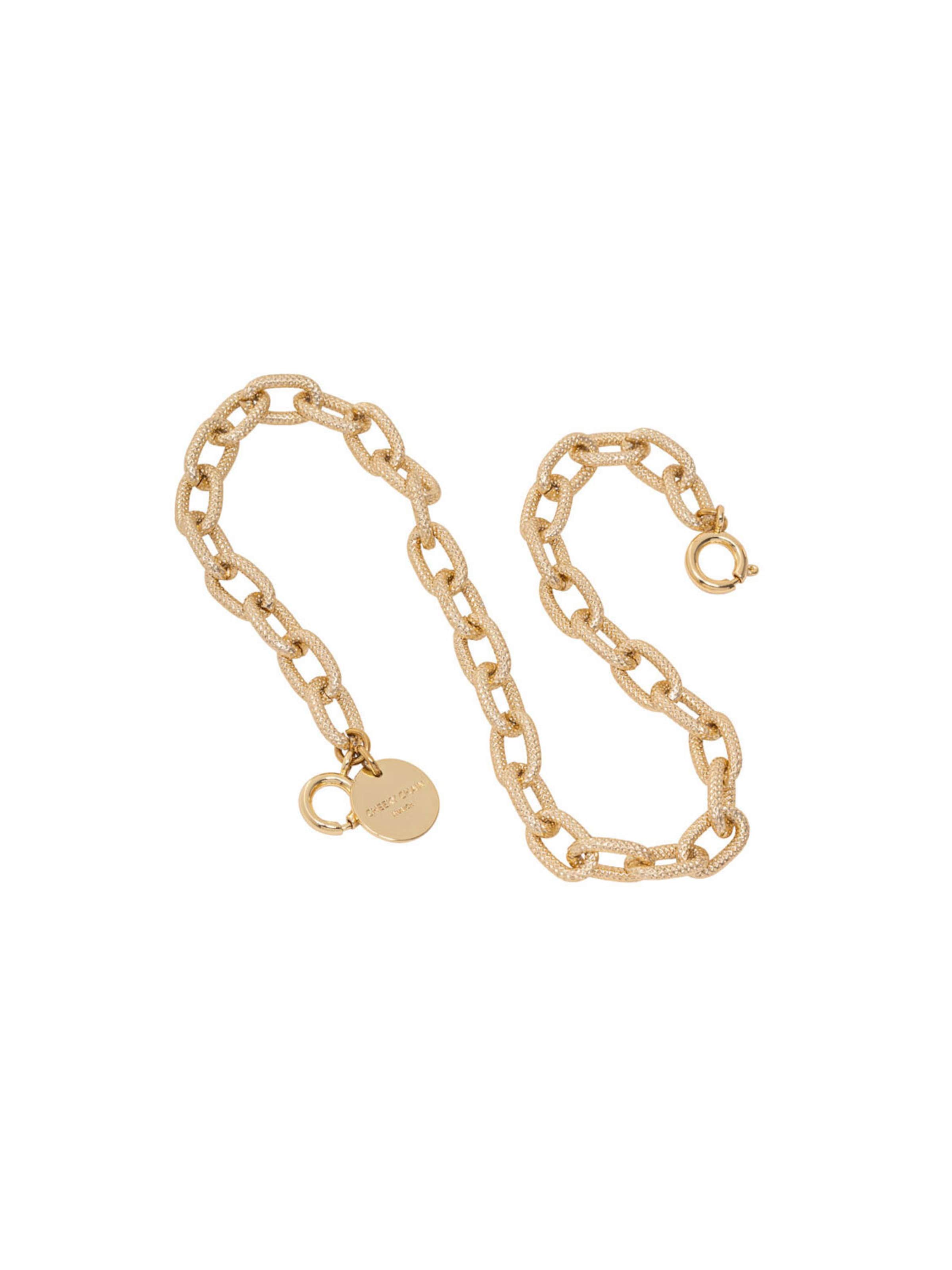 Cheeky Chain Munich Sneaker Kette 'Honey' in Gold: Vorderseite