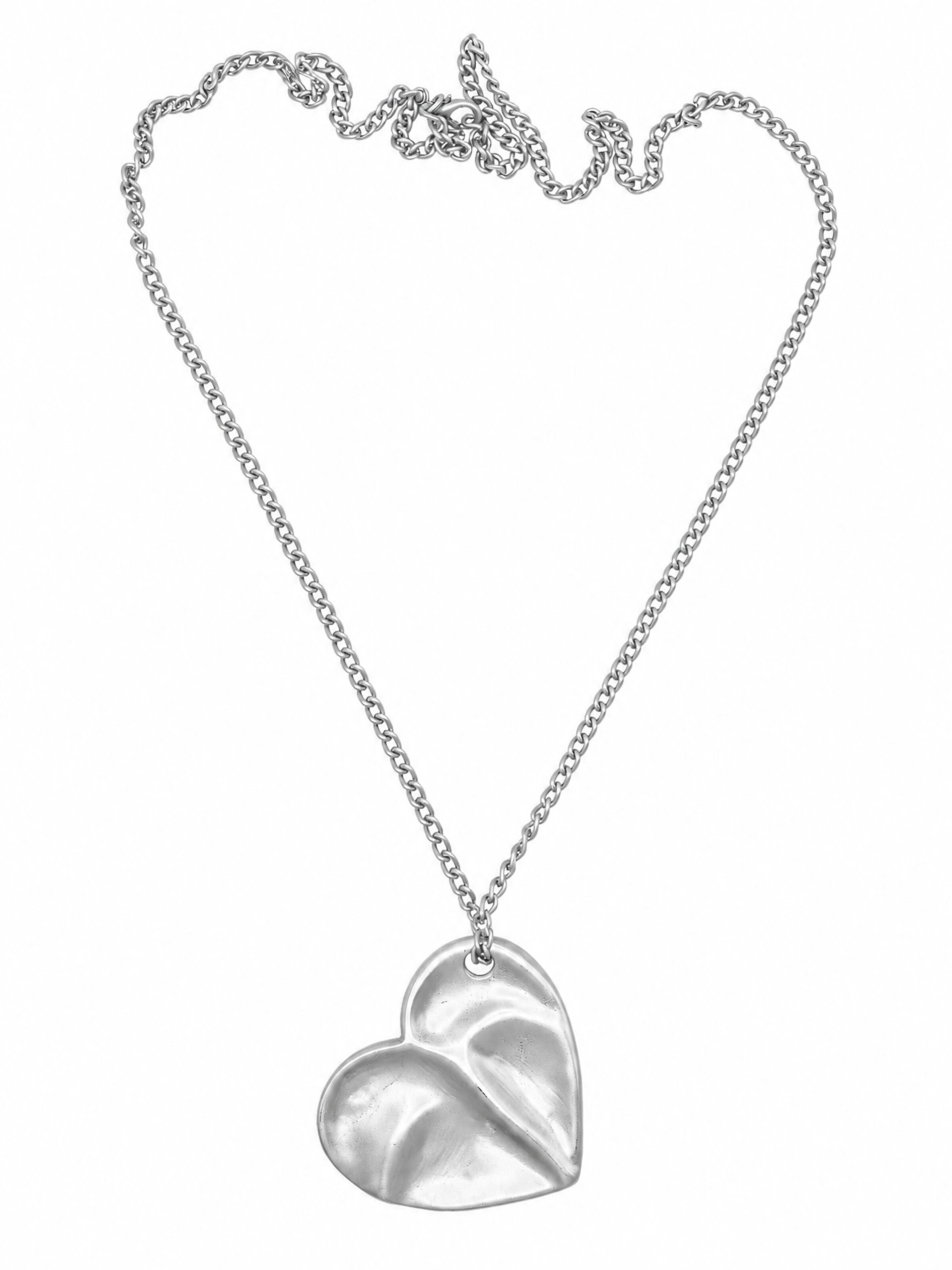 COLLEZIONE ALESSANDRO Necklace 'Cuore' in Silver