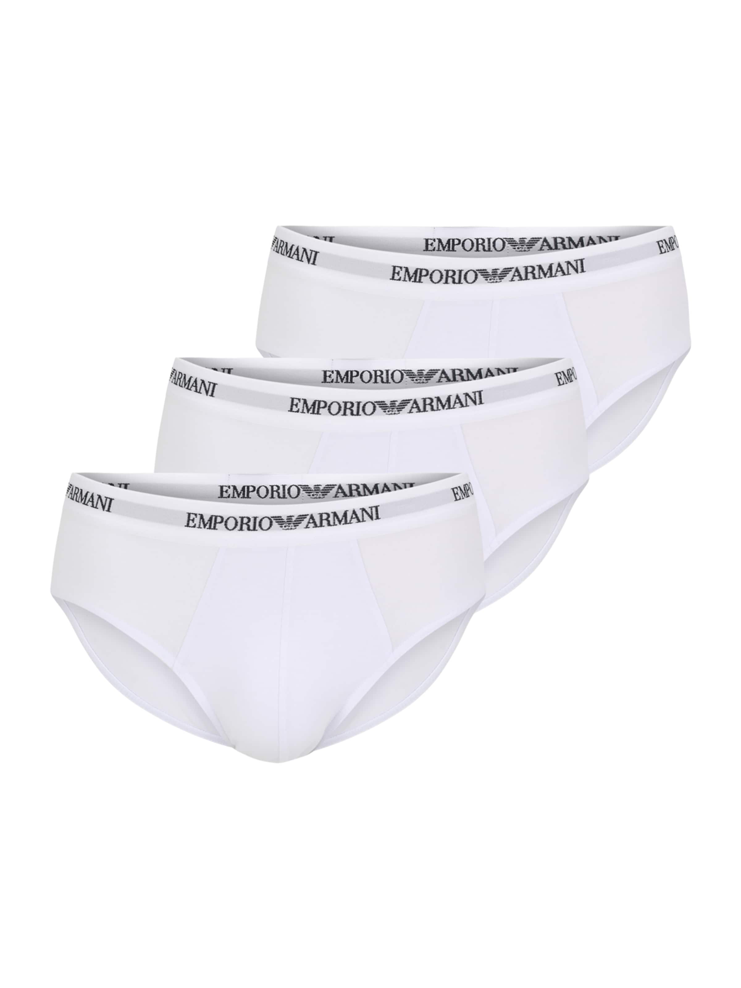 Emporio Armani Σλιπ σε λευκό: μπροστά