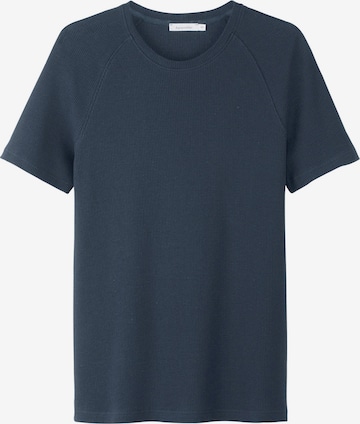 T-Shirt hessnatur en bleu : devant