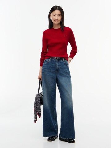TOMMY HILFIGER Pullover in Rot