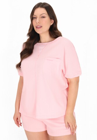 T-shirt Usha en rose : devant