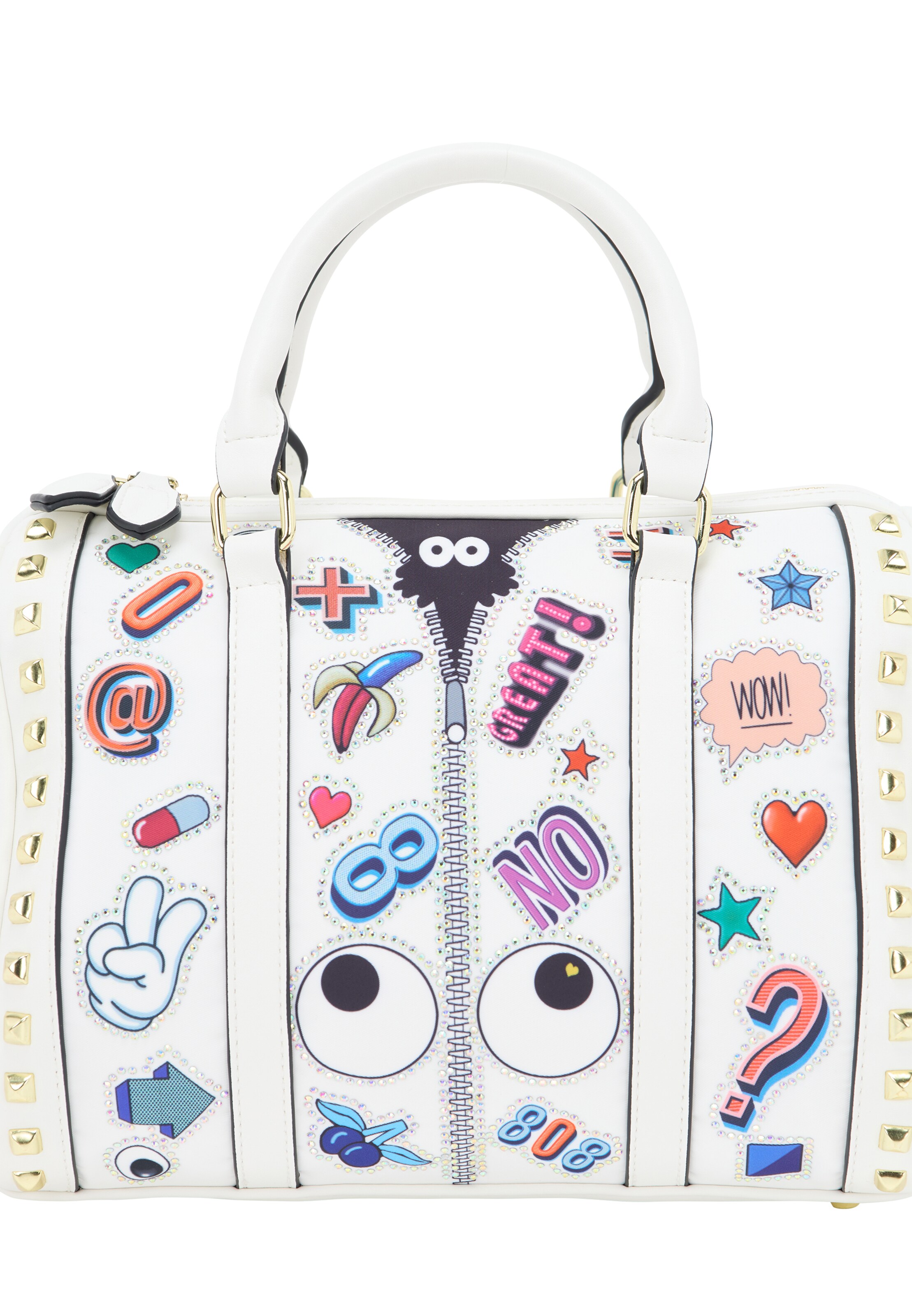 MYMO Handbag 'Pop Eyetheme' in White