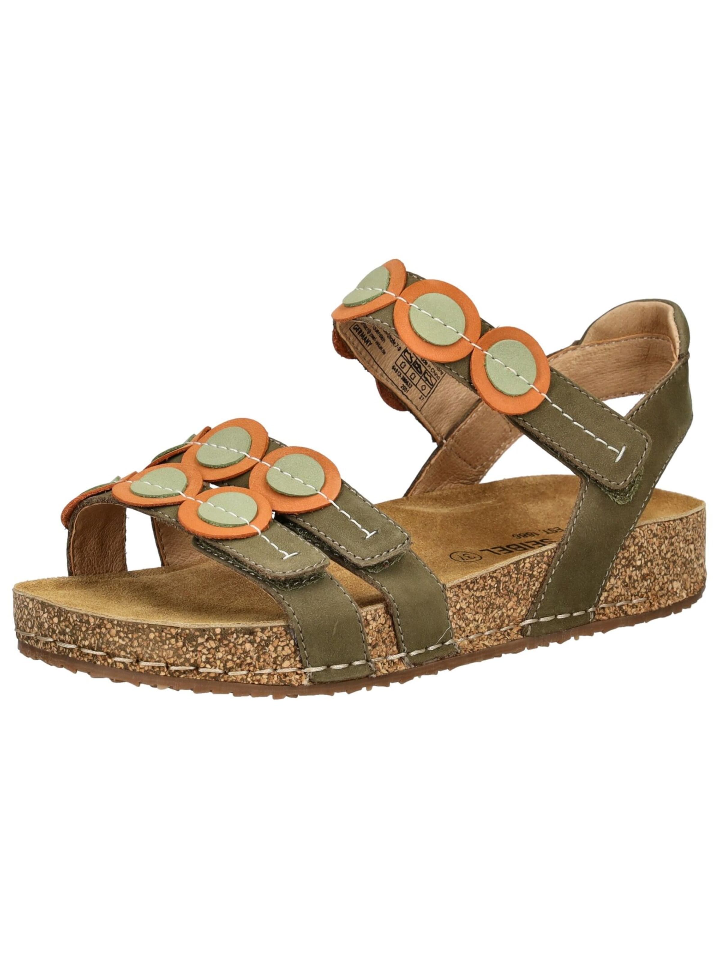 Sandales à lanières JOSEF SEIBEL en vert : devant