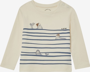 T-Shirt s.Oliver en beige : devant