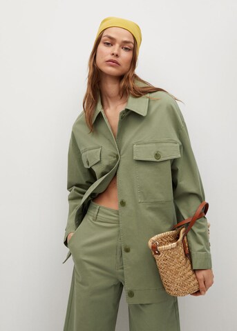 MANGO Between-Season Jacket 'Garden' in Green