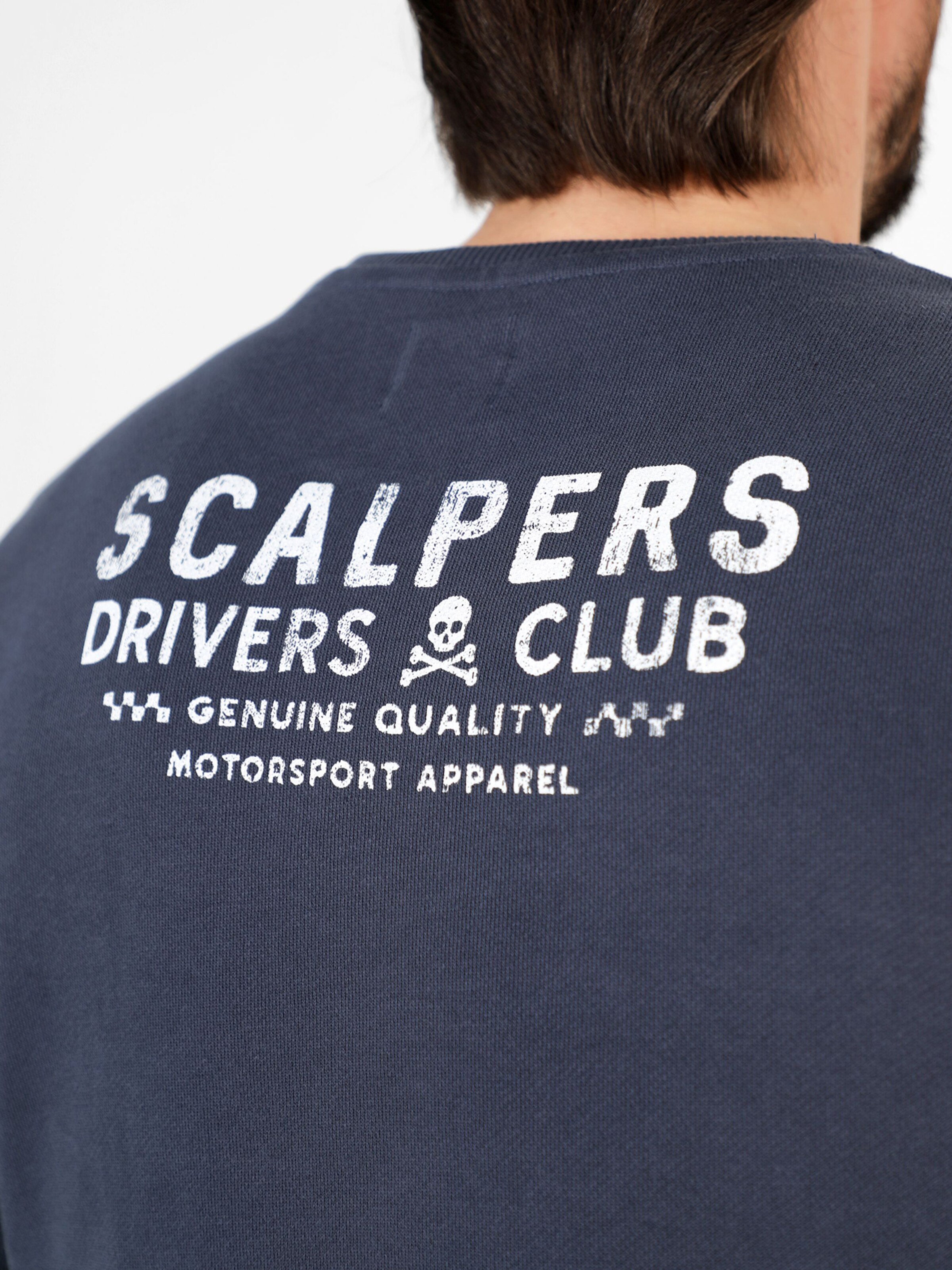 Sweats Sweat-shirt Driver Scalpers en Bleu Marine 