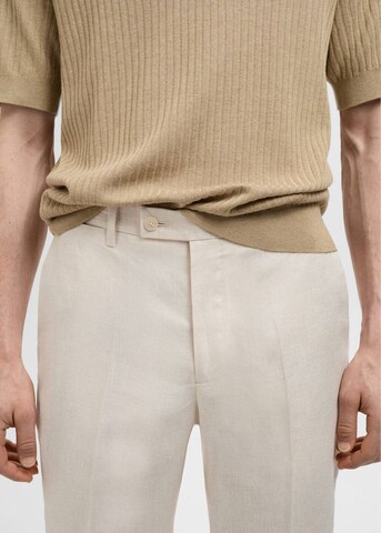 MANGO MAN Regular Pants 'Amalfi' in Beige