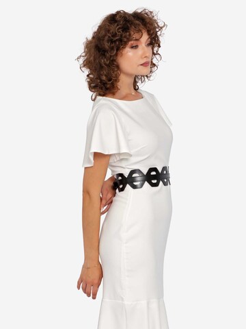 Haute Cuir Gürtel 'Hexagonal Cutout Belt'‌‌‌‌‌‌‌‌‌‌ in Schwarz