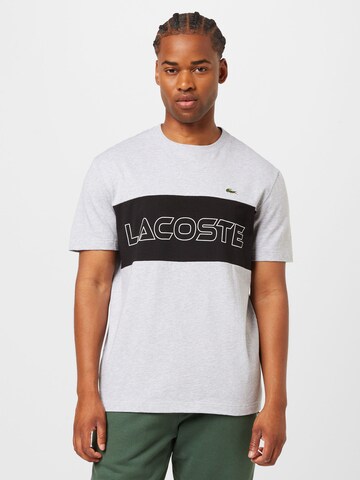 T-Shirt LACOSTE en gris : devant