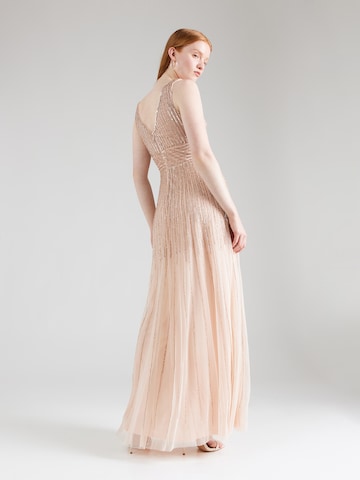 LACE & BEADS Evening Dress 'Lorelai' in Beige