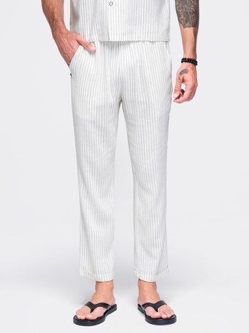 Ombre Regular Broek 'Heritage' in Wit: voorkant