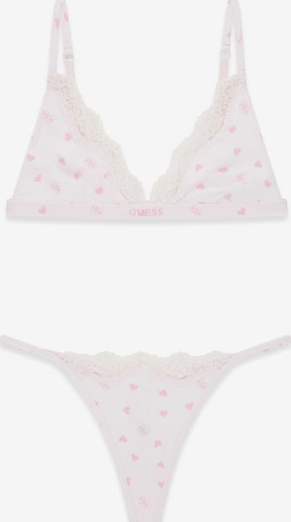 GUESS Triangle Underwear Sets 'Lison' in Pink: front