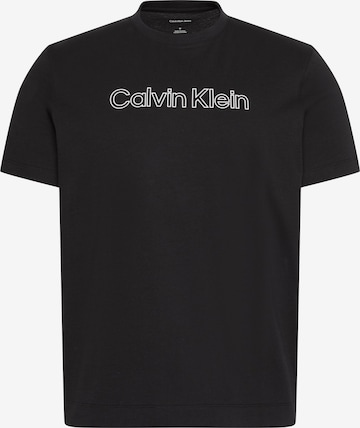 T-Shirt Calvin Klein en noir : devant