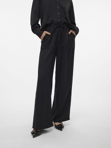 VERO MODA Wide Leg Bukser 'MELANEY ' i sort