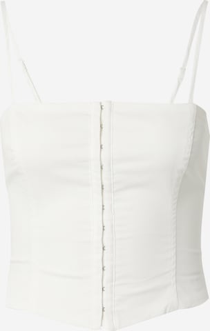 LeGer by Lena GerckeTop 'Edda' - bijela boja: prednji dio