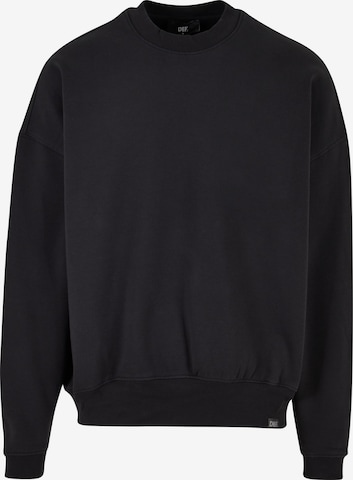 Sweat-shirt DEF en noir : devant