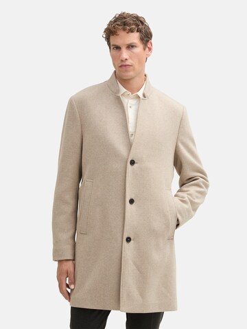 TOM TAILOR DENIM Between-Seasons Coat in Beige: front