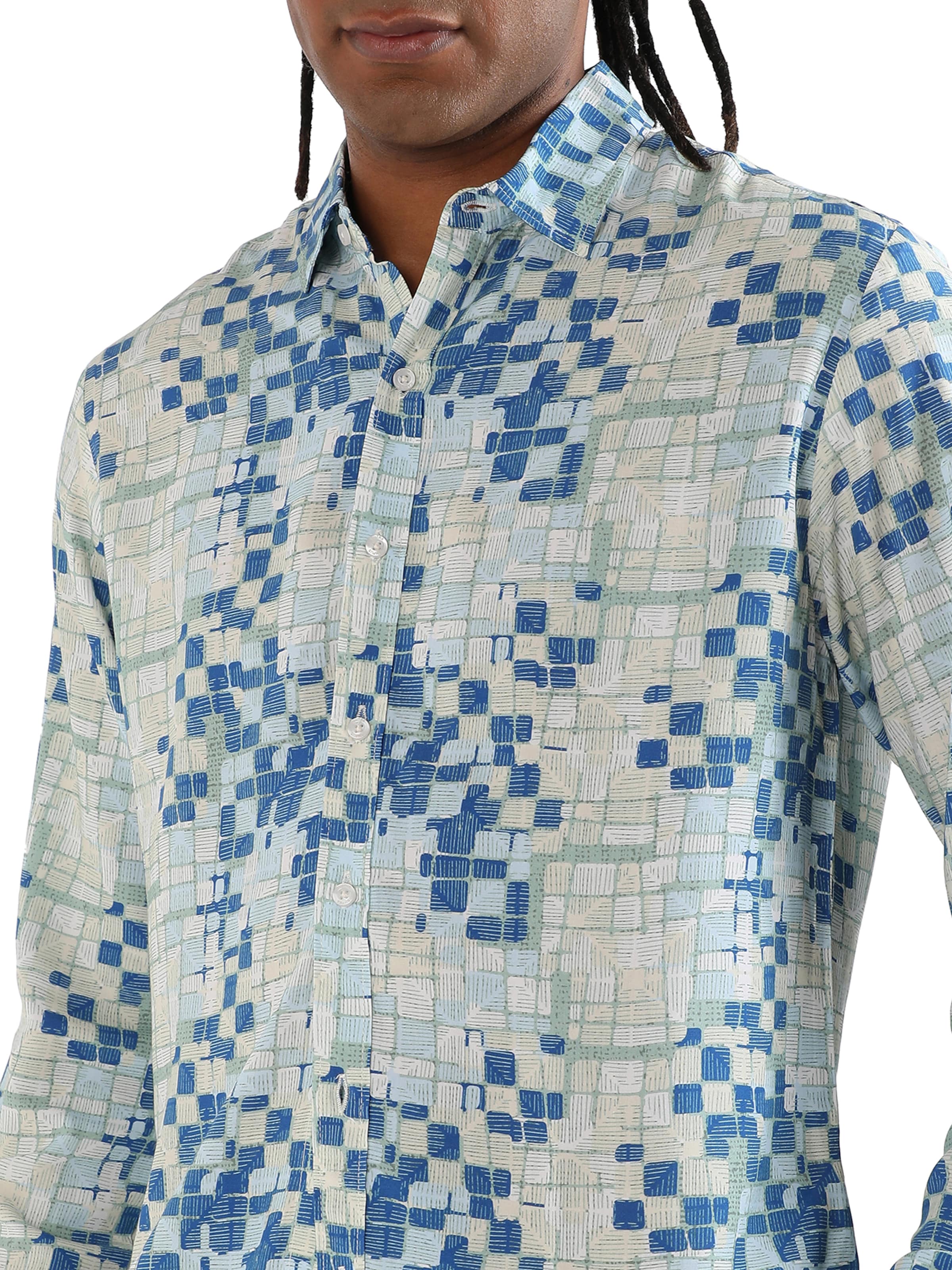 Regular fit Camicia 'Landon ' di Campus Sutra in blu