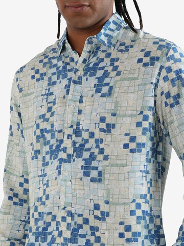 Campus Sutra Regular fit Button Up Shirt 'Landon ' in Blue