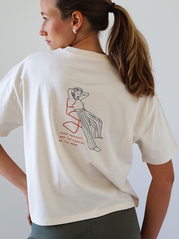 Kultgut Shirt 'Quit Moment' in White
