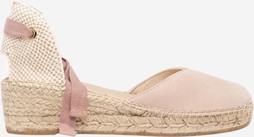 Sandalo 'Alpargata Cuña 5 cm' di Alhamas in rosa: frontale