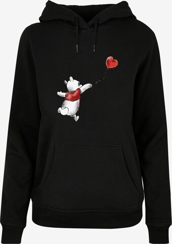 ABSOLUTE CULT Sweatshirt 'Winnie The Pooh - Balloon' in Schwarz: predná strana