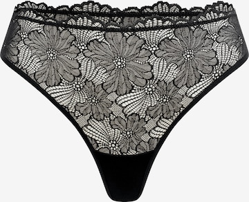 Erlich Textil String in Schwarz: Vorderseite