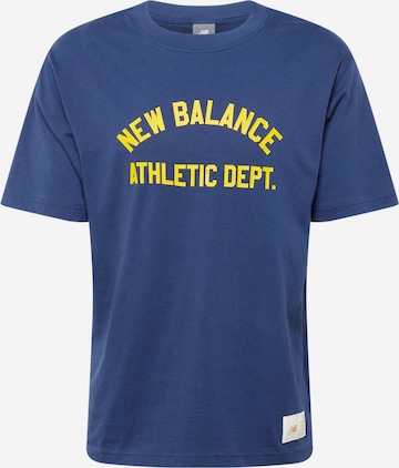 new balance T-Shirt in Blau: Vorderseite