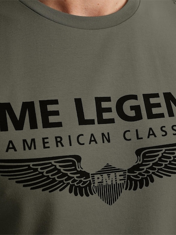 PME Legend T-shirt 'PME LEGEND - T-shirt with logo' i grön