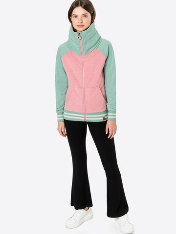 Fli Papigu Zip-Up Hoodie 'Im Bus letzte Reihe' in Green