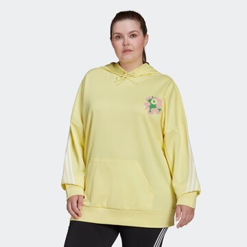 ADIDAS SPORTSWEARSportska sweater majica - žuta boja: prednji dio