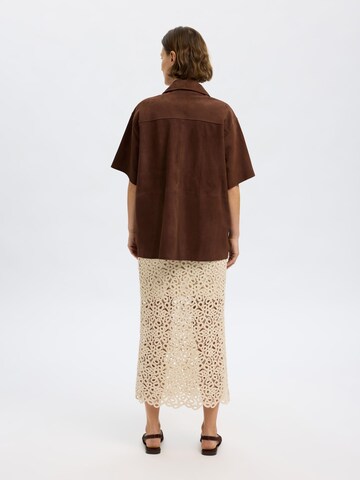 Chemisier SELECTED FEMME en marron