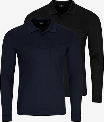 Ragman Shirt 'Basic' in Black: front