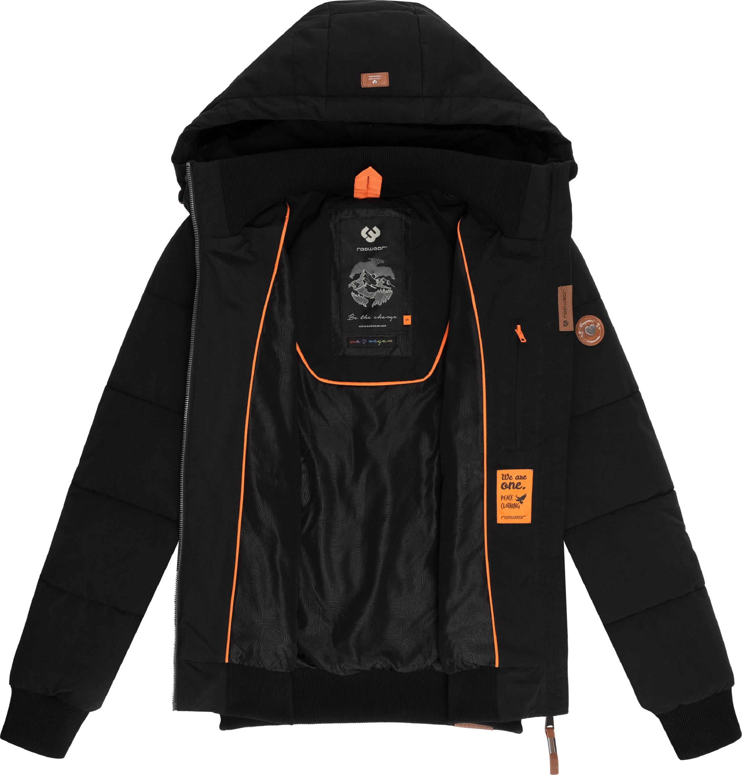 Ragwear Functionele jas 'Nuggys Solid' in Zwart