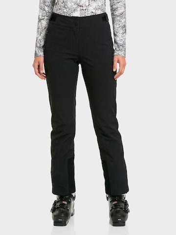 Regular Pantalon outdoor Schöffel en noir : devant