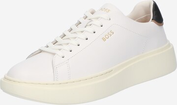 BOSS Sneakers laag 'Amber' in Wit: voorkant