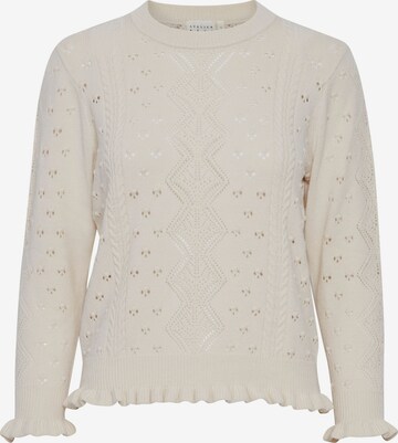 Atelier Rêve Strickpullover Irfanto Ls 20117987 in Beige: predná strana