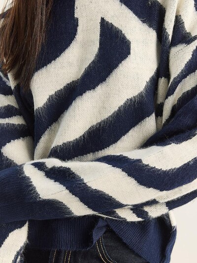 Pullover Bianco Lucci di colore marino / bianco, Visualizzazione prodotti