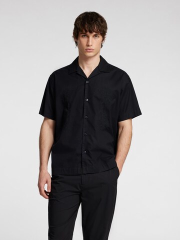 SELECTED Regular fit Overhemd in Zwart: voorkant
