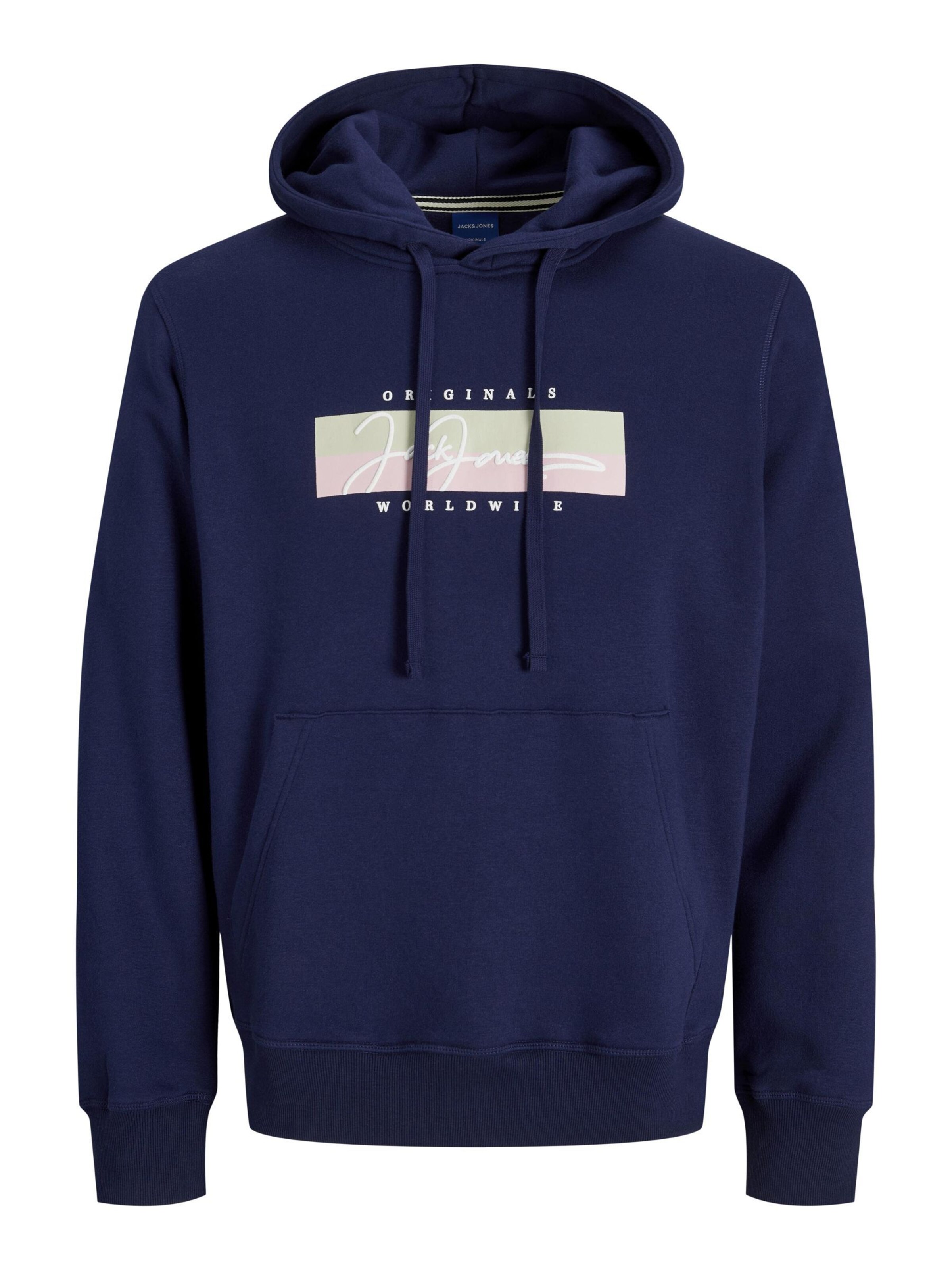 Sweat-shirt JACK & JONES en bleu : devant