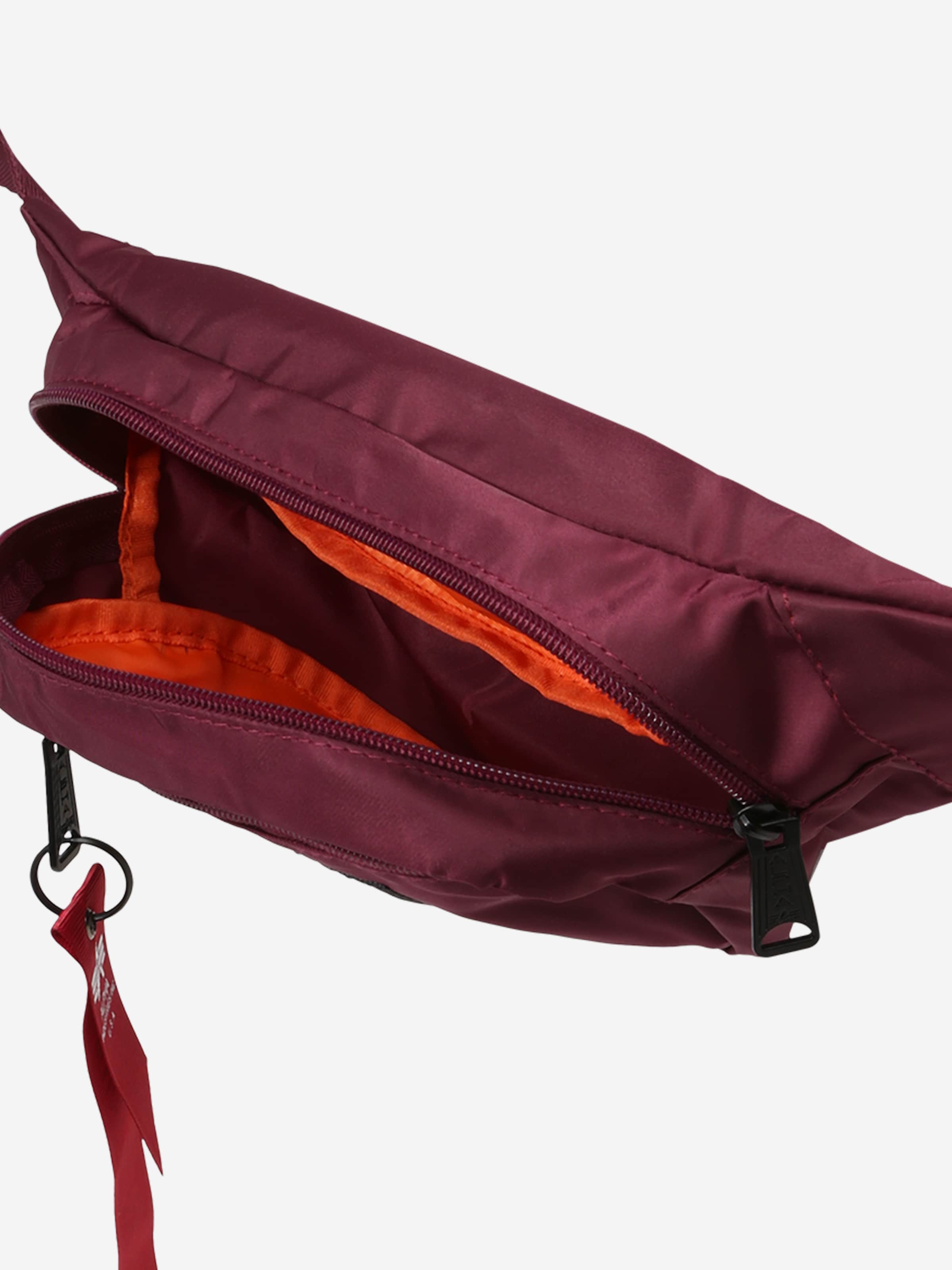 ALPHA INDUSTRIES Belt bag in Burgundy ABOUT YOU