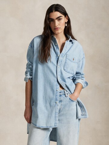 Camicia da donna di Polo Ralph Lauren in blu: frontale