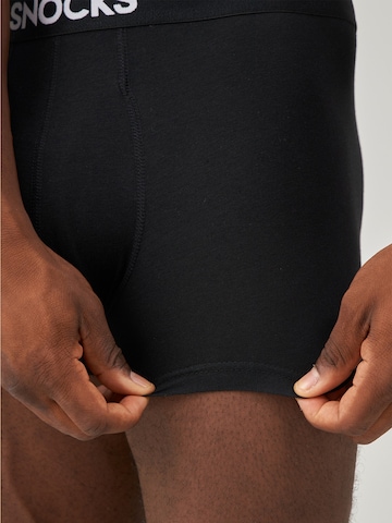 SNOCKS Boxershorts in Schwarz