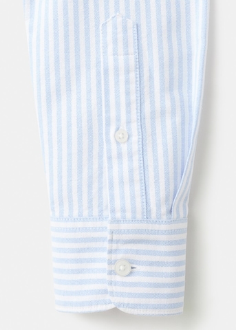 MANGO TEEN Regular fit Button Up Shirt in Blue