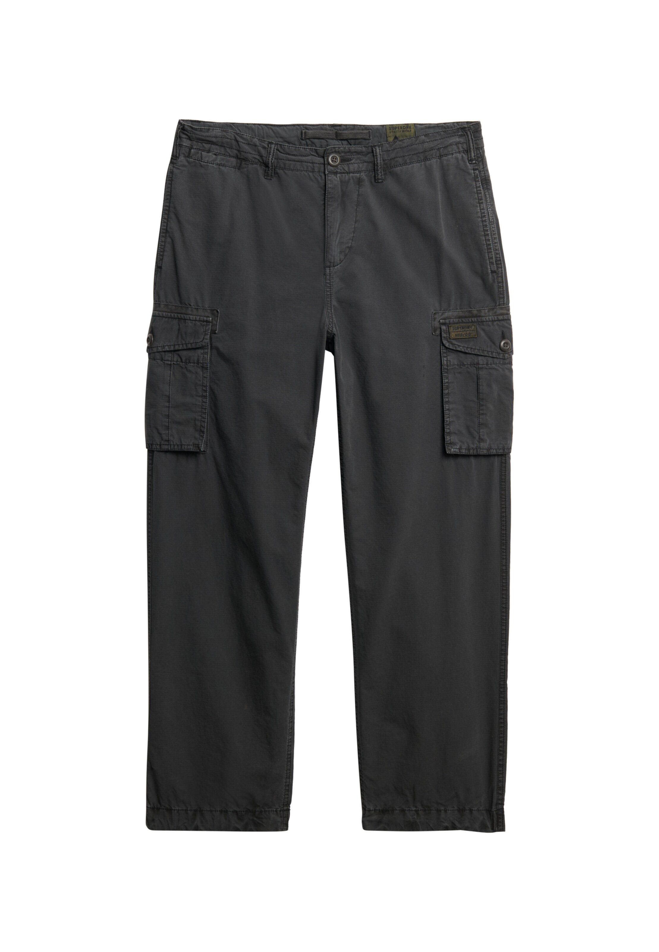 Regular Pantalon cargo Superdry en noir : devant