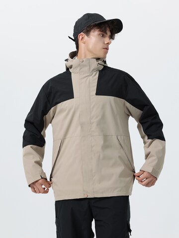 Youthup Outdoor jacket in Brown: front