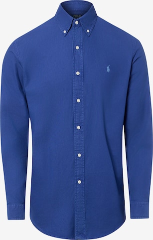 Chemise Polo Ralph Lauren en bleu : devant
