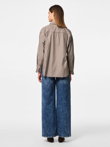 PIECES Bluse 'PCFemme' i brun
