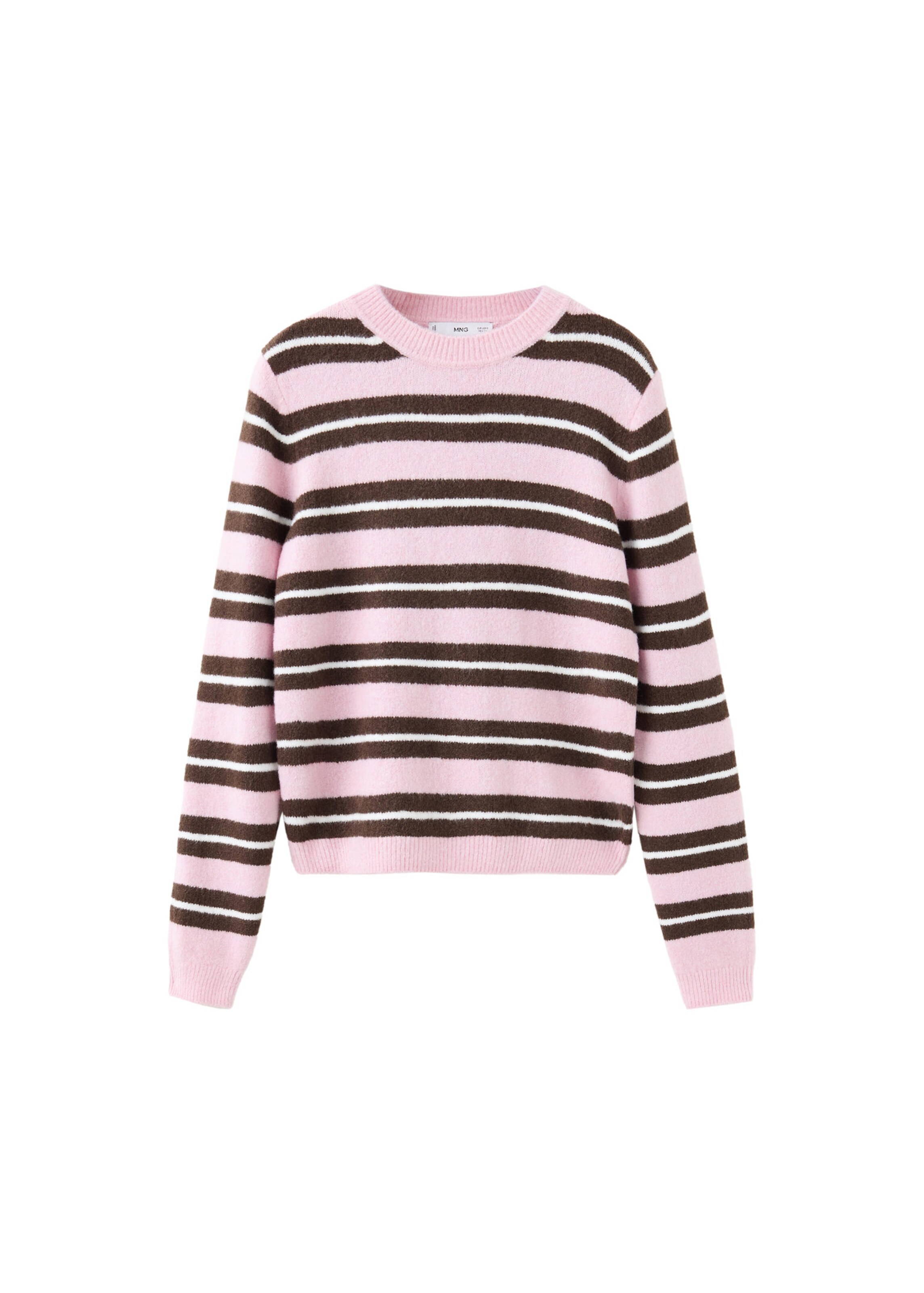MANGO Tröja 'SEEDS' i rosa: framsida